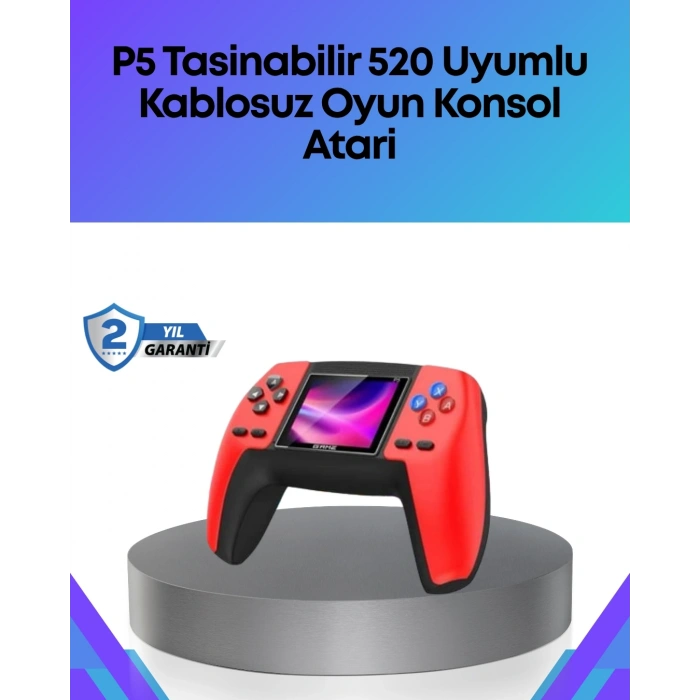 Tv Bağlantılı 520 Oyunlu P5 Retro Gamepad Konsol
