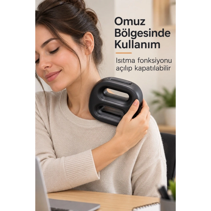 Type C Şarj Girişli Isıtmalı Titreşimli Masaj Aleti