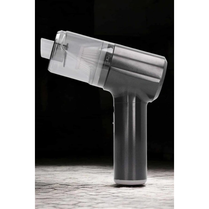 Üflemeli Güçlü Vakumlu Ev Ofis Araç Süpürgesi El Süpürgesi Şarjlı