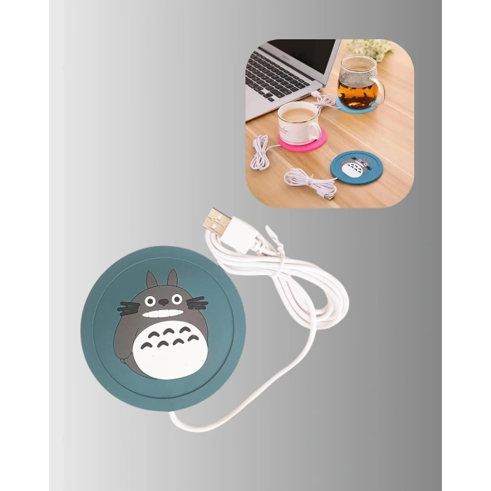Usb Güçlü Isıtıcı Bardak Matı 45–60° Sıcaklık Koruma Silikon Yapı