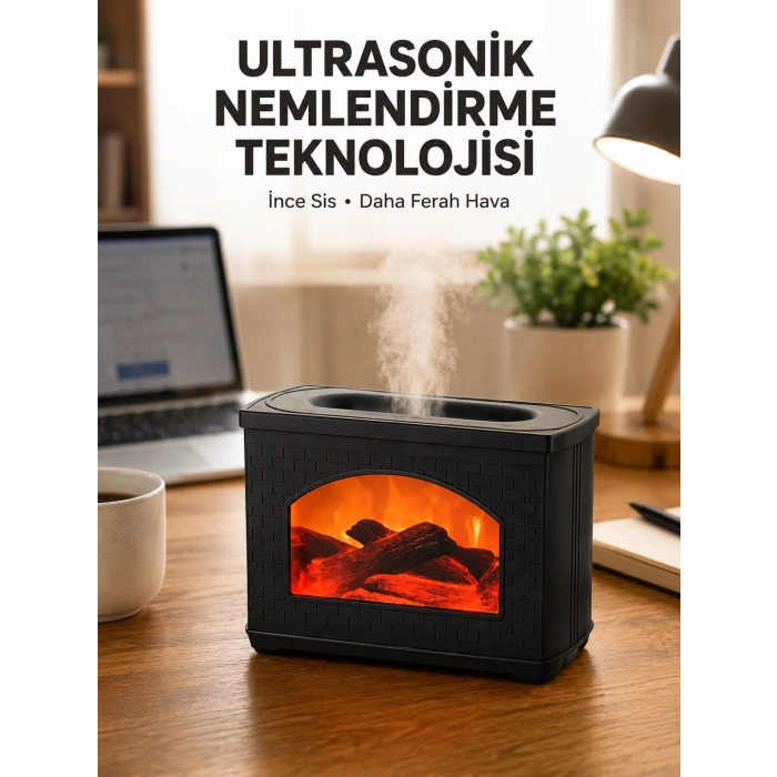 Usb Güçlü Ultrasonik Hava Nemlendirici Sessiz Çalışan 270 Ml Difüzör