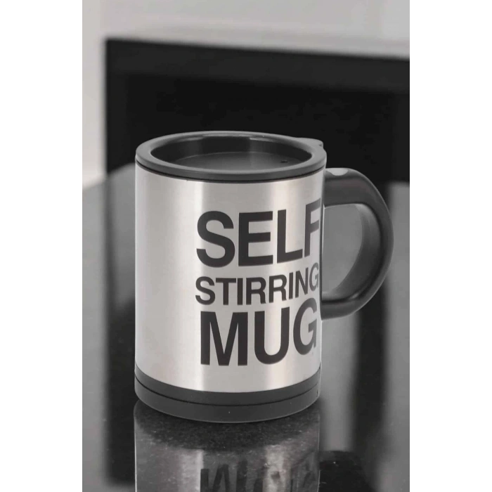 Yazılı Mug Kupa Karıştırıcı Özelliği Ve Paslanmaz Çelik