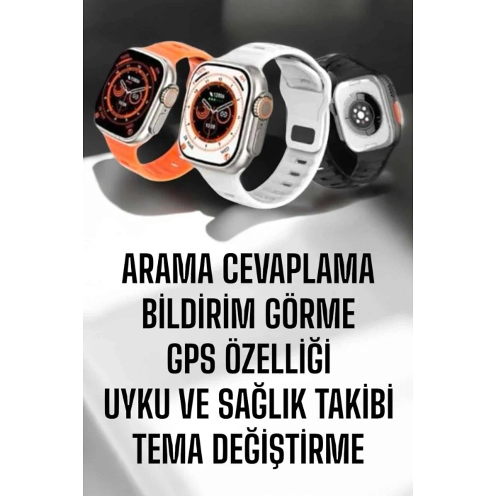 Yeni Nesil Akıllı Saat Adımsayar, Gps, Nabız Ölçer, Uyku Ve Sağlık Takibi