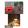 150w Kızılötesi (infrared) Isıtıcılı Hayvan Isıtma Ve Kuluçka Lambası (kırmızı Işık) E27 (kalın Duy)