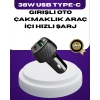 38w Çift Çıkışlı Araç Şarj Cihazı – Type-c Ve Usb Pd Destekli