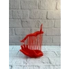 3d El Üzerinde İnsan Figürü Kırmızı Sanatsal Masa Üstü Dekor 12x18 Cm