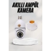 Akıllı Kamera Wifi Kamera Duylu Ampul Görünümlü 360 Derece Dönebilen Ev Kamerası