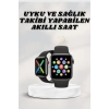Akıllı Saat Wireless Şarj Yüksek Çözünürlüklü Müzik Dinleme Sesli Cevaplama