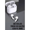 Beyaz Yeni Nesil Pro Bluetooth Kulaklık Yüksek Ses Kaliteli Anc Özelliği