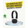 Ergonomik Konforlu Kablosuz Kulak Üstü Bluetooth Kulaklık