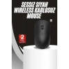 Ergonomik Tasarım Kablosuz Siyah Mouse Hassas Uzun Ömürlü