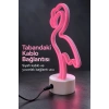 Flamingo Led Lamba Pembe Işıklı Usb Ve Pilli