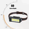 Gold Silver Gs-225 3 Led Usb Şarjlı Çok Fonksiyonlu Kafa Feneri