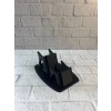 İkili Gamepad Tutucu Siyah 7x18 Cm Masa Ve Raf Düzeni