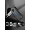Kablosuz Bluetooth Aux Araç Kiti Siyah Hafıza Kartlı