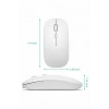 Kablosuz Mouse Fare Şarjlı Bluetooth Wireless Çift Modlu Sessiz