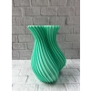 Kalpli Turkuaz Dekoratif Vazo 24 Cm Modern Şık Tasarım