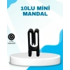 Poşet Kapatma Mandalı Hava Geçirmez Siyah 10 Adet Set