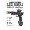Sarjlı Otomatik Su Tabancası Led Işıklı Geniş Su Hazneli Gerçekçi Geri Tepme Efektli Uzak Menzilli