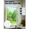 Şeffaf File Yapılı Cırt Bantlı Pencere Sinekliği Pratik Kullanım