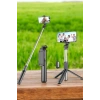 Tripod Kablosuz Bluetooth Bağlantılı Selfie Çubuğu 360 Derece Dönebilen