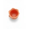 Turuncu Floral Tasarımlı 3d Vazo Şık Ev Dekorasyon Aksesuarı