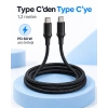 Type C To Type C Led Işıklı Şarj Kablosu 1,2 Metre