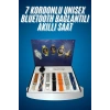 Unısex Yuvarlak Ekranlı 7 Kordonlu Akıllı Saat Gps Destekli Çoklu Kordon Seçeneği