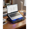 Usb Girişli Laptop Soğutma Standı Çift Fan Mavi Işıklı Notebook Soğutucu