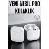 Yeni Nesil Pro Bluetooth Kulaklık Uzun Pil Ömrü Beyaz