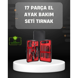 17 Parçalık Profesyonel Manikür Seti – Paslanmaz Çelik
