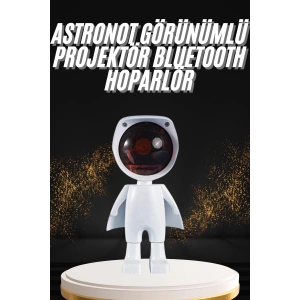 180 Derece Dönebilen Astronot Masa Ve Gece Lambası Projektör