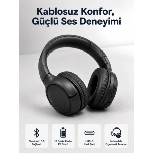 2025 Model Kulak Üstü Bluetooth Hoparlör Anc Özellikli