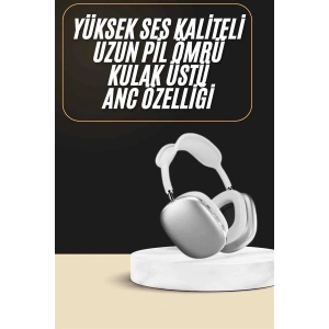 2025 Model Kulak Üstü Kablosuz Bluetooth Kulaklık Gürültü Azalta Uzun Pil