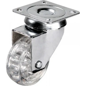 301 - 50x20 Mm Şeffaf Makaralı Tablalı Teker