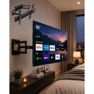 32 55 İnç Tv Askı Atı Hareketli Duvar Askısı Döner Televizyon Tutucu