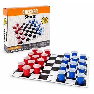 32 Shot Bardaklı Dama Oyunu Seti Alk5347