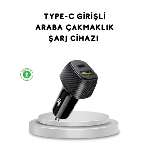 38w Araç Şarj Cihazı Type-c Pd Usb Hızlı Şarj Çift Port