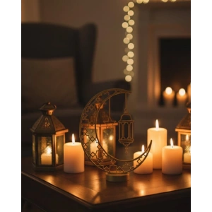 3d Hilal Cami Biblo 20x20 Cm Özel Tasarım Özel Baskı Ürün