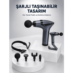3in1 Fonksiyonel Şarjlı Masaj Aleti Ayak Yüz Vücut Masajı Yeni Nesil