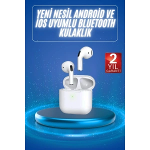 4.nesil Bluetooth Kulaklık Yüksek Ses Kaliteli Dokunmatik Kontrol Özellikli