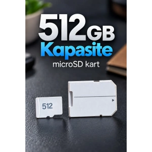 512 Gb Bellek Kartı Microsd Ve Sd Adaptör