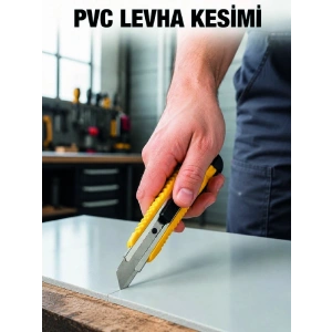 5’li Profesyonel Metal Falçata Seti Ergonomik Saplı Çok Amaçlı Kesici Maket Bıçağı
