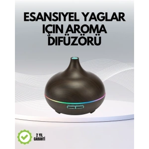 7 Renk Işıklı Ultrasonik Hava Difüzörü – Sessiz Ve Güvenli Kullanım
