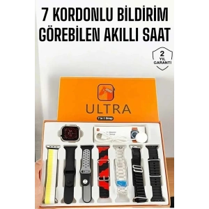 Akıllı Saat 7 Farklı Kordonlu Arama Cevaplayan Bildirim Gps Özelliği