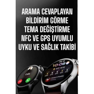 Akıllı Saat Bildirim Görme Amoled Ekran Gps Uyumlu Sesli Görüşme