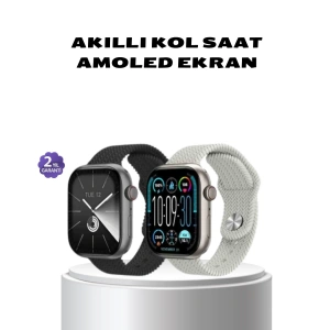 Akıllı Saat Kablosuz Şarjlı Bluetooth 5.2 Arama Bildirim Sesli Asistan 420 Mah