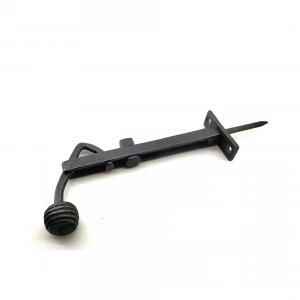 Antika Tarz Dekoratif Pirinç Ayarlı Panjur Stoperi - 150x55 Mm, Oksit