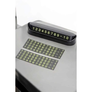 Araba Park Numaratörü Araç İçi Numaralık Değiştirilebilir Çevirmeli Mini