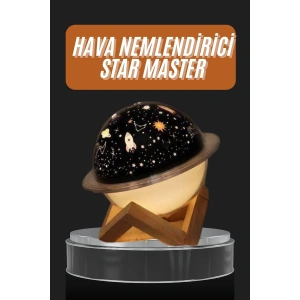 Aromaterapi Hava Nemlendirici Gece Lambası Uzay Model Satürn Oda Kokusu